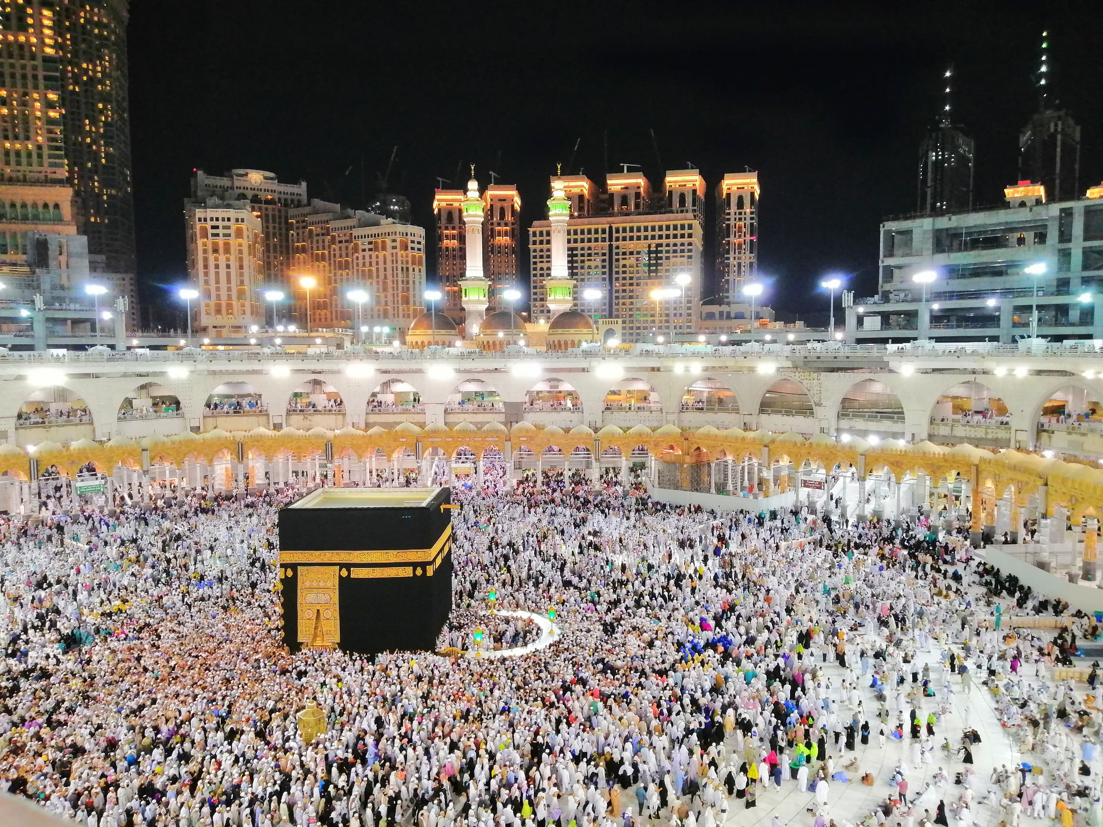 Kaabah and Grand Mosque view